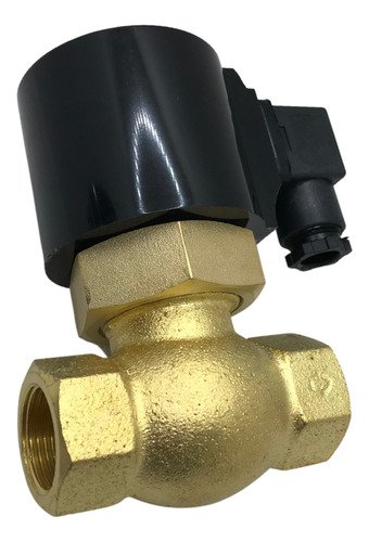 Válvula solenoide vapor nf 180° 2/2 vias rosca 1  bsp 220v