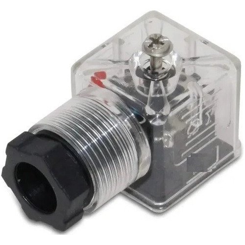 Conector p/ bobina norma din válvula hidráulica led ac 10pçs