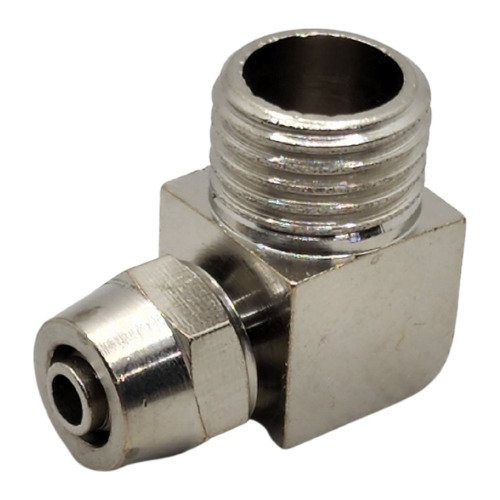 Cotovelo metalico 2 toques 1/4x10mm