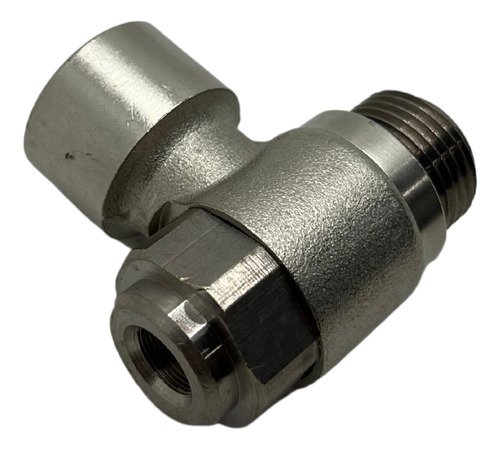 Válvula regulador de fluxo metal rosca macho x fêmea 1/4 bsp