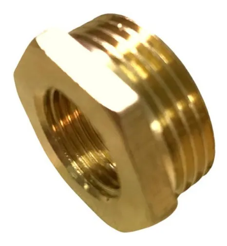 Bucha Redução Conexão Latão 3/8 X 1/4 Rosca Bsp