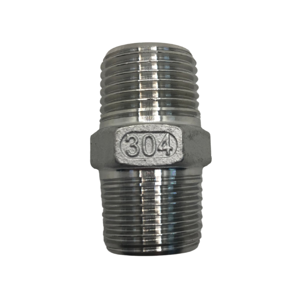 Niple Duplo Aço Inox 304 Conexão Rosca 1/8 150lbs
