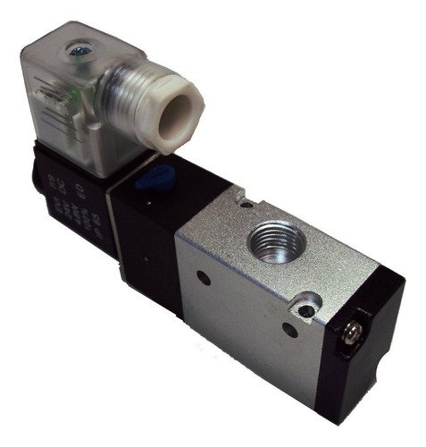 Válvula solenoide/mola 3/2 vias rosca 1/8 pneumática