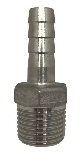 Adaptador 3/4 espigão aço inox 304 150lbs rosca 1" bsp - Imagem 3