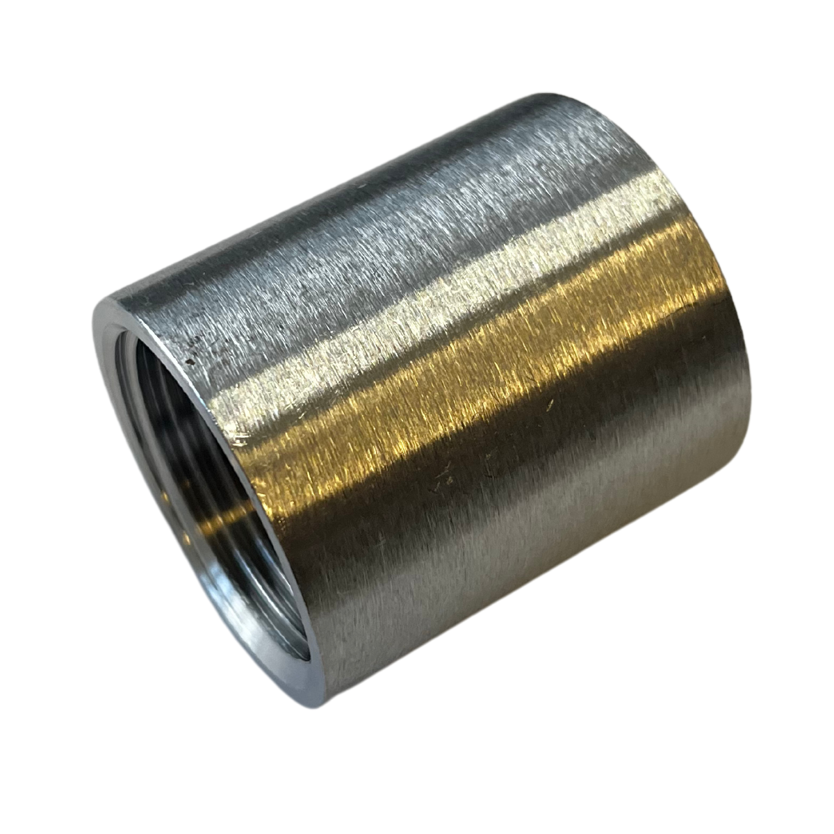 Luva Lisa Aço Inox 304 Rosca 1.1/4 Pol BSP Emenda Conexão União - Imagem 2