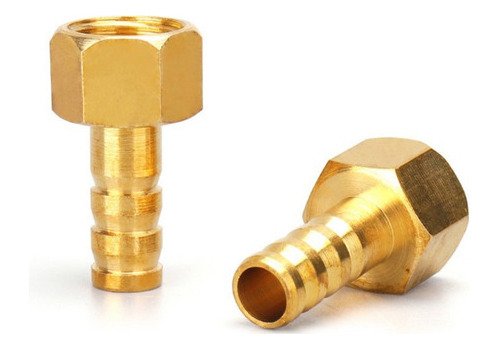 Espigão adaptador fêmea fixo latão 3/8 rosca 1/2 bsp 2pçs