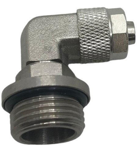 Conexão pneumática cotovelo metálico dois toques 10mm x r1/4 (10 PÇS)
