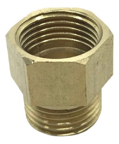3 peças adaptador latão macho 3/8 e fêmea 1/2 rosca bsp - Imagem 2