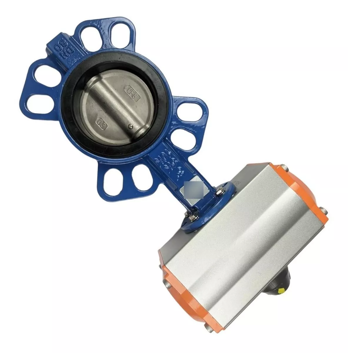 Válvula borboleta 10 polegadas wafer disco inox ved epdm Com Atuador pneumatico - Imagem 2