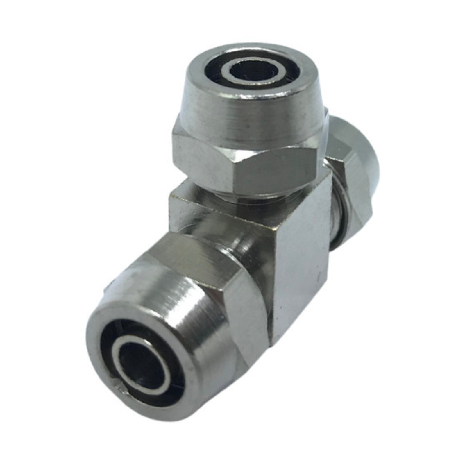 União tee 4mm roscado com porca suspensão a ar conexão - Imagem 2