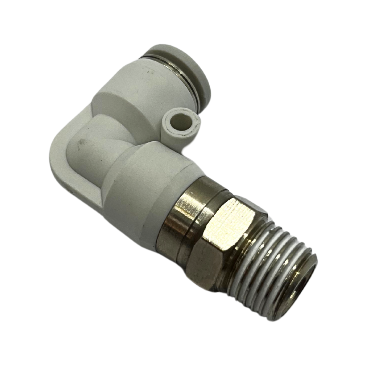 Conexão Rotativa Pneumática Cotovelo Rosca 3/8 NPT Tubo 8mm - Imagem 2