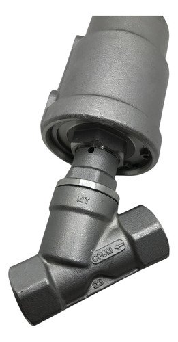 Válvula angular total inox 2/2 vias simples ação rosca 3 pol - Imagem 7