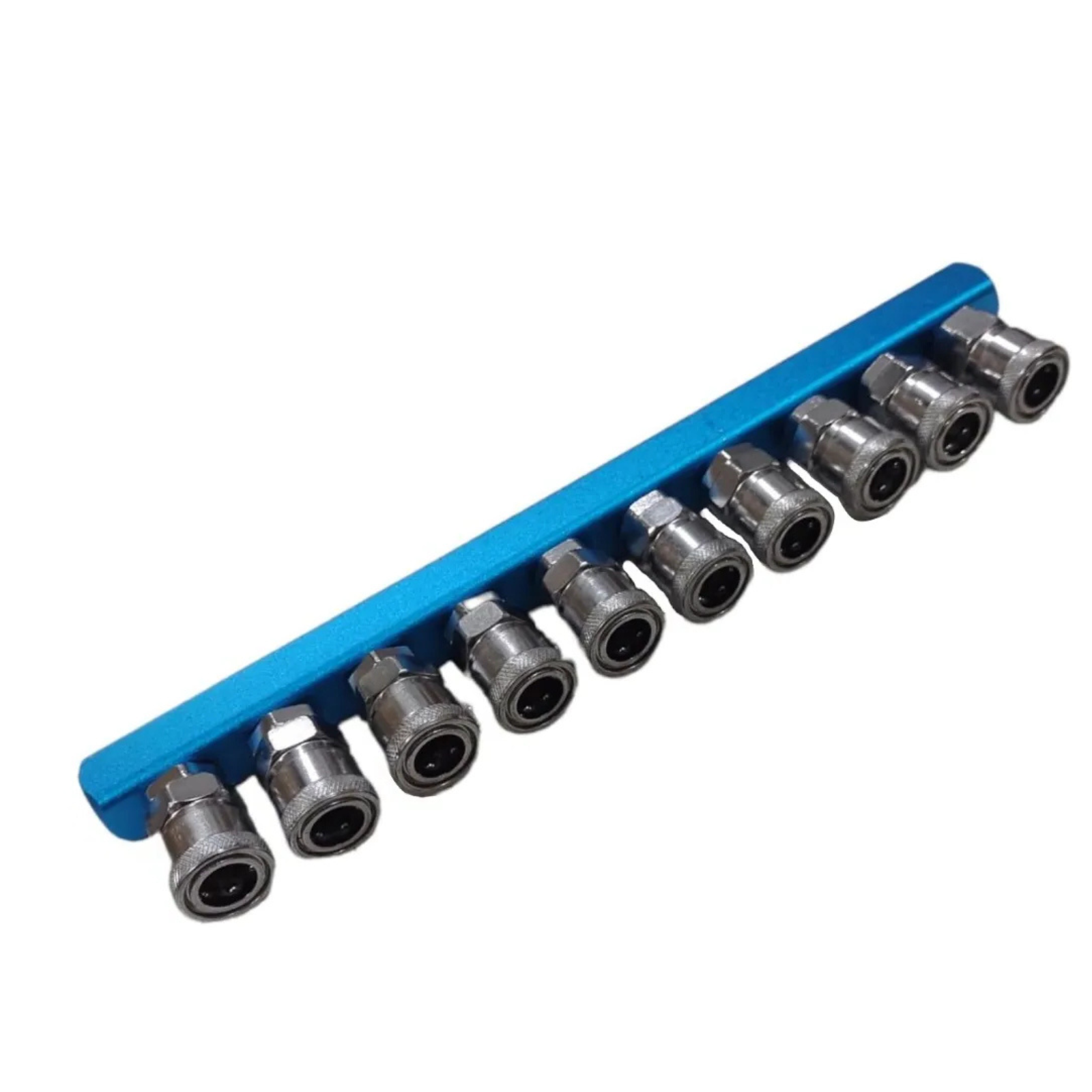 Engate Rapido múltiplo Com Rosca Femea De 1/4 Para Pino De 1/4 - REGUA COM ENGATE 10F COM SM20 - Imagem 2