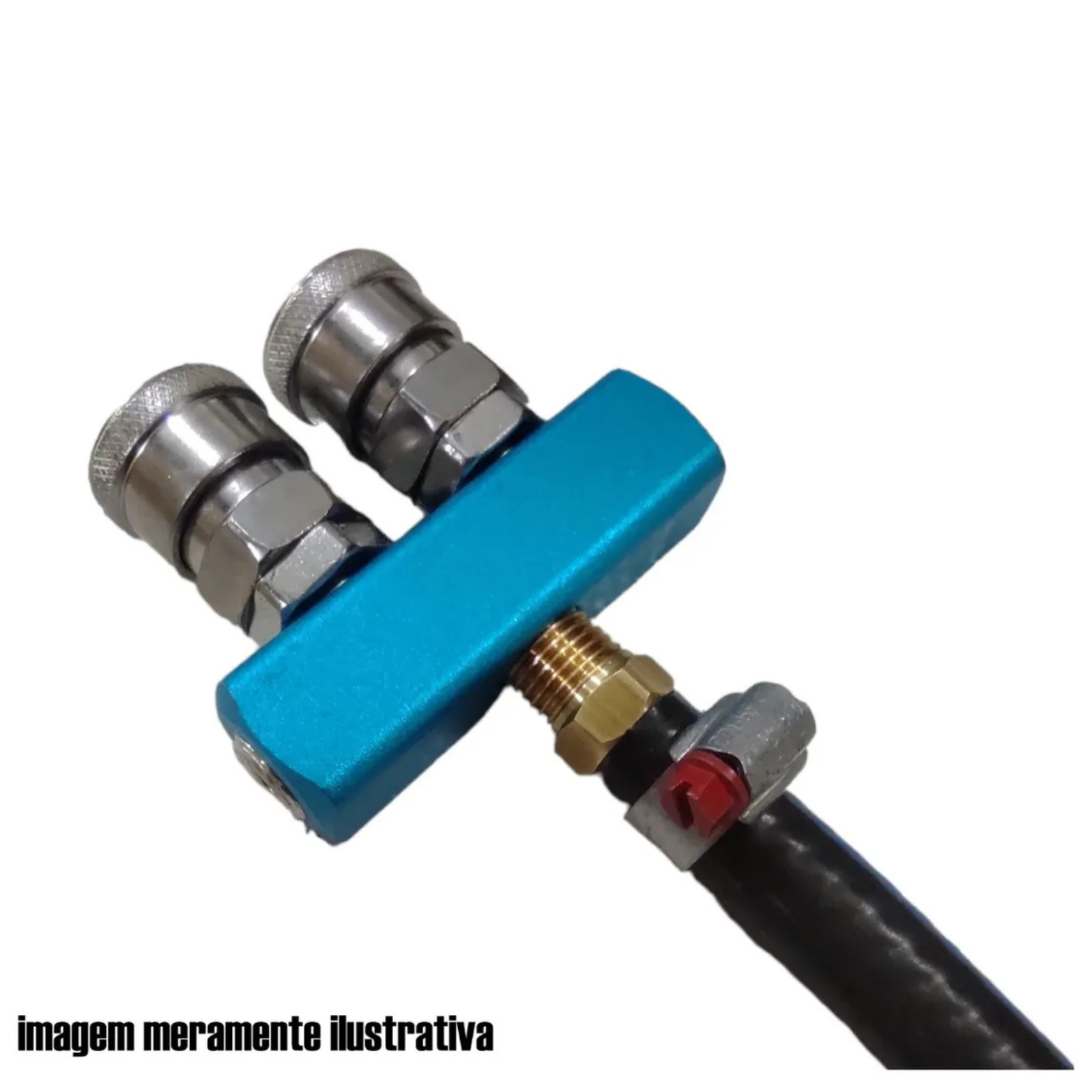 Engate Rapido duplo Com Rosca Femea De 1/4 Para Pino De 1/4 - REGUA COM ENGATE 2F COM SM20 - Imagem 5
