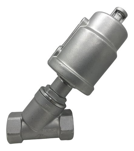 Válvula angular total inox 2/2 vias simples ação rosca 3 pol - Imagem 8