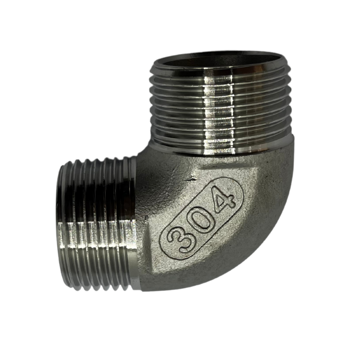 COTOVELO ROSCA MACHO 3/4 INOX 304 - Imagem 2