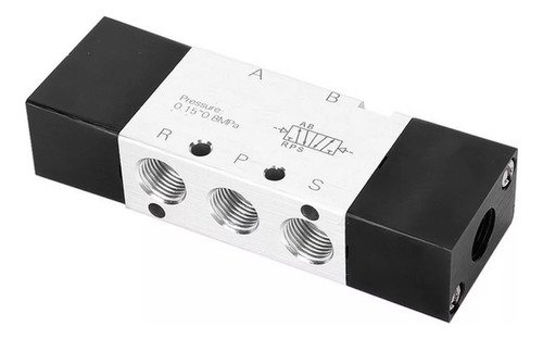 Válvula duplo piloto rosca 1/2 bsp pneumática 5/3 vias